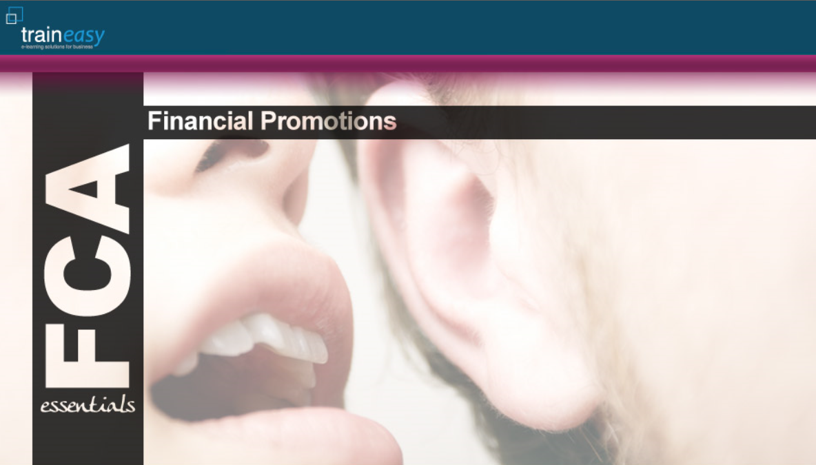 Financial Promotions Front Page