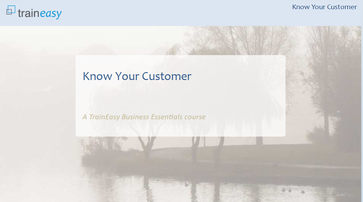 Know your customer Front Page